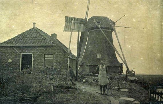 1, Molen 00455 De Kooipolder / De Kooi (Kantens), Ansichtkaart, coll DHM | Database Nederlandse molens