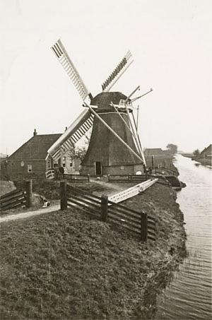 Molen 00441 Polder De Breeken / Groote Breeksterpolder (Westerwijtwerd), Foto 1: 9 mei 1934, coll. DVM | Database Nederlandse molens