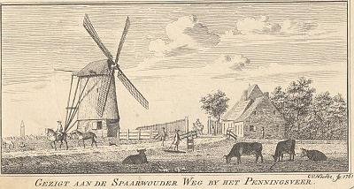 1, Molen 00011 Veerpolder, De Veermolen (Haarlem), Cornelis van Noorde, 1761 (Beeldbank NH Archief, inv. nr. NL-HlmNHA_359_005427_K) | Database Nederlandse molens