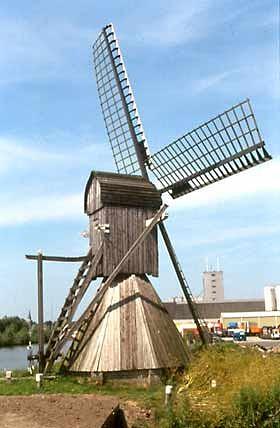 Molen 10243 Polslootpoldermolen (Akkrum), Foto: W. Jans, 25 juni 2001 | Database Nederlandse molens