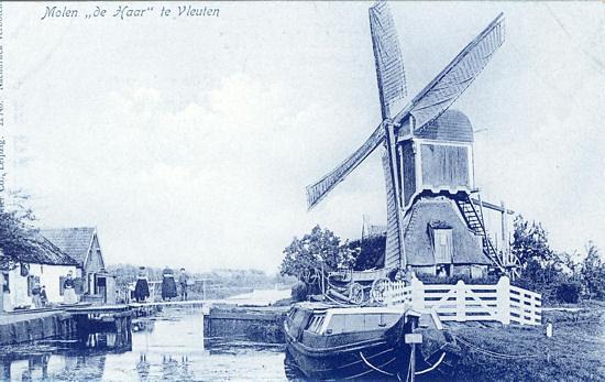 1, Molen 00040 De Haarmolen / De Haar / Haer Core Mole (Haarzuilens), Ansichtkaart, foto vóór 1910 (coll. Wibo Jellema) | Database Nederlandse molens