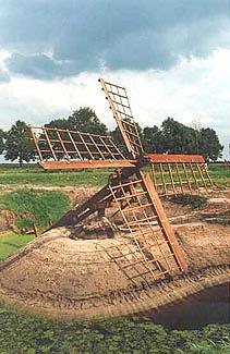 Molen 10141 (tjasker) (Midwolda), Foto: H. Noot | Database Nederlandse molens