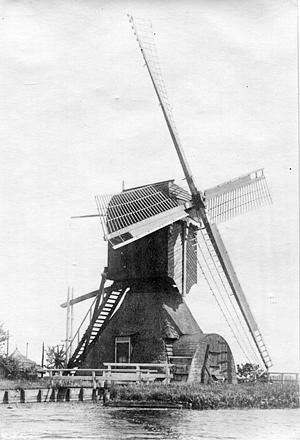 Molen 00022 De Ronde Veenen, Oudhuizermolen (Wilnis), Foto: coll. W.A. Korpershoek | Database Nederlandse molens