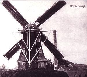 1, Molen 00901 De Vrees (2e) (Winterswijk), deel van ansichtkaart | Database Nederlandse molens