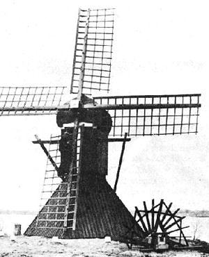 Molen 10335 De Himriksmolen voorganger (Leeuwarden/ Ljouwert), Foto: collectie P.Hofkamp, opname 1977 | Database Nederlandse molens