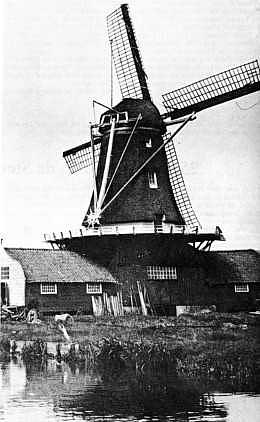 Molen 01041 d De Ster (Utrecht), De molen vlak voor de sloop in 1911 | Database Nederlandse molens
