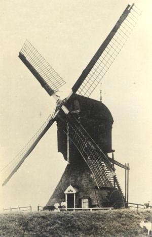 Molen 01472 Polder Neder-Heicop en Neder-Boeicop, Peilmolen (Hei- en Boeicop), Ansichtkaart serie 65 nr. 5, coll. NSR | Database Nederlandse molens