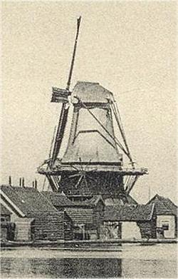 Molen 01213 m De Oranjeboom (Waddinxveen), Deel onderstaande ansichtkaart | Database Nederlandse molens