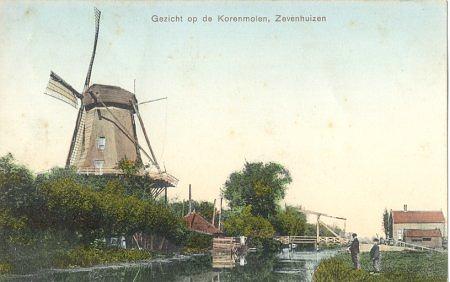1, Molen 03937 j Molen van L. de Baan (Zevenhuizen), Ansichtkaart (coll. Ton Meesters) | Database Nederlandse molens