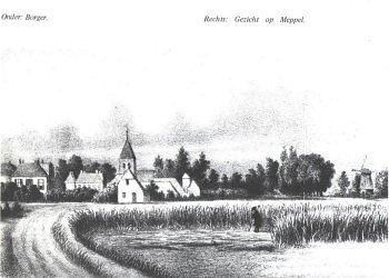 Molen 04415 c Scholten's Meul' (Borger), tekening | Database Nederlandse molens