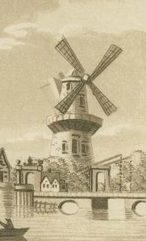 Molen 06677 m De Lely / De Leley (walmolen) (Leiden), uitsnede | Database Nederlandse molens