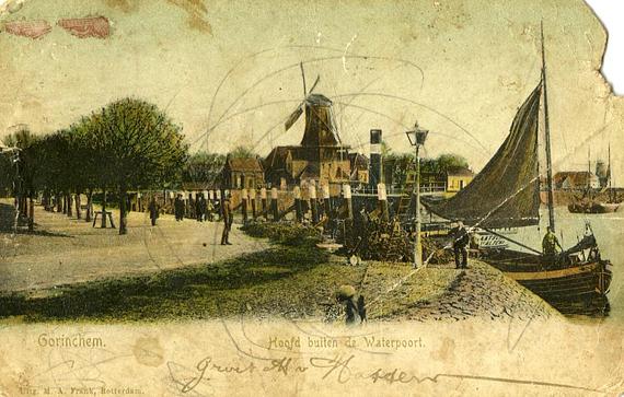 3, Molen 00840 a Nooit Volmaakt (Gorinchem), Ansichtkaart, vóór 1891coll. Barry van Baalen | Database Nederlandse molens