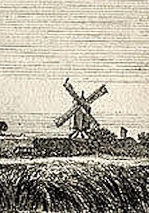 Molen 03116 a De Prins van Oranje (voorganger) (Bredevoort), Detail van onderstaande prent | Database Nederlandse molens