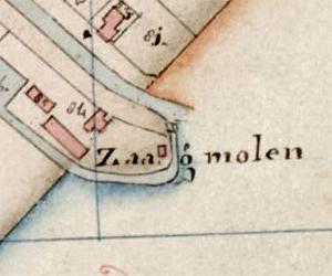 2, Molen 00687 b De Tulp (Assen), Detail kadasterkaart 1811-1832 | Database Nederlandse molens
