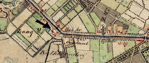 3, Molen 00687 b De Tulp (Assen), Detail Topografische kaart 1852 van H.E.W. Rodi de Loo | Database Nederlandse molens