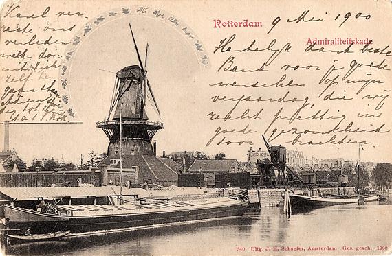 1, Molen 06678 u De Reus (Rotterdam), Ansichtkaart, coll. M. Steemers | Database Nederlandse molens