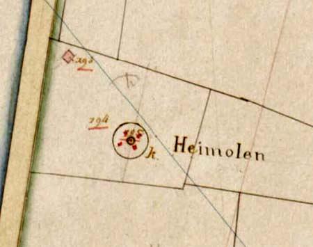 1, Molen 02876 a Heimolen (Heimolen), fragment kadaster 1811-1832 | Database Nederlandse molens