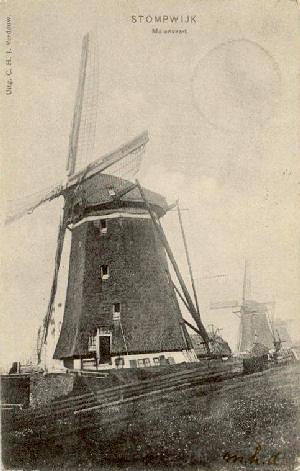 Molen 06902 w Driemanspolder, noordelijke ondermolen (Leidschendam), Ansicht, coll Willem Waltman | Database Nederlandse molens