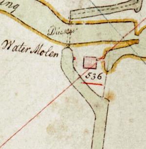 Molen 16322 Veenzijdsche polder (Wassenaar), fragment kadaster | Database Nederlandse molens