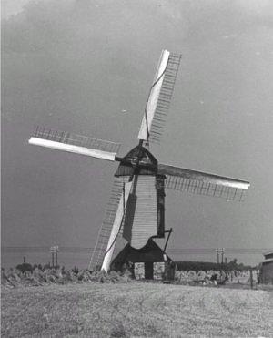 Molen 03513 Aurora (1e plek) (Baexem), Foto: opname 1935, collectie Ton Meesters | Database Nederlandse molens
