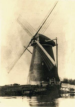 Molen 03609 a Polder Het Westmaas Nieuwland, De Oude Molen (Mijnsheerenland), foto: n.n., coll. J. in 't Veld | Database Nederlandse molens