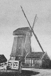 Molen 01082 f Bergermeer, De Nieuwe Molen / De Dikke Molen (Alkmaar), deel van onderstaande ansichtkaart | Database Nederlandse molens