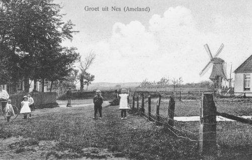 1, Molen 06505 h De Hoop (Nes), Ansichtkaart, collectie P. Hofkamp | Database Nederlandse molens