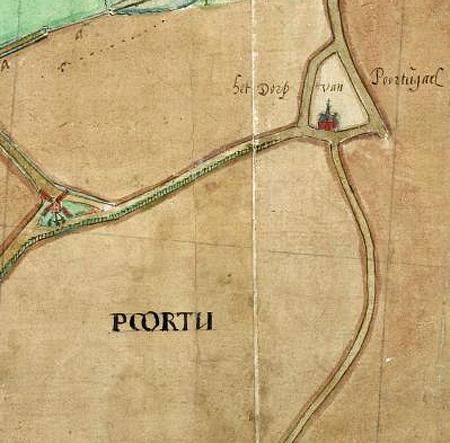 1, Molen 17360 Molen van Poortugaal (Poortugaal), Kaartfragment, zie externe verwijzing voor de complete kaart. | Database Nederlandse molens