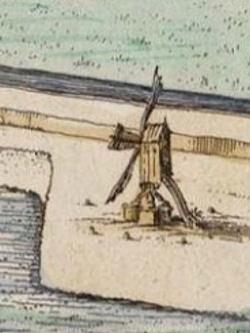 Molen 13277 Molen van Arnemuiden (Arnemuiden), deel van onderstaande afbeelding | Database Nederlandse molens