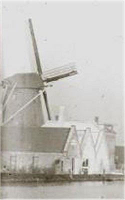Molen 06660 k De Eendracht (Amsterdam), Detail van onderstaand glasnegatief | Database Nederlandse molens
