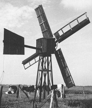 Molen 08434 (weidemolen) (Nijelamer ), Foto: Fries Fotoarchief (uitsnede) | Database Nederlandse molens