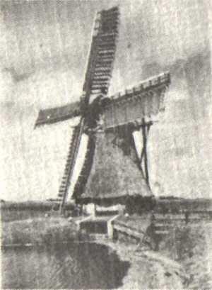 1, Molen 03835 Noorderpolder (Dronrijp/ Dronryp), Prentbriefkaart coll. G.D. Wijnja | Database Nederlandse molens