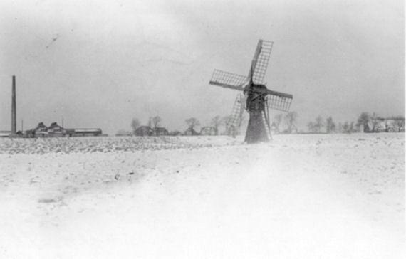 Molen 06412 Tuikwerderpolder (Delfzijl), Foto W.O. Bakker 1942,  collectie Ton Meesters | Database Nederlandse molens