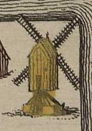 Molen 07844 Molen van Aalsmeer (Aalsmeer), Detail kaart Cl. Vastersz. Stierp, 1650 | Database Nederlandse molens