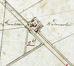 1, Molen 08886 Grondpolder, Grondsche Molen (Zwartewaal), Fragment kadaster 1811-1832 | Database Nederlandse molens