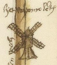2, Molen 08886 Grondpolder, Grondsche Molen (Zwartewaal), Coenraet Oelenzn., 1566, www.gahetna.nl | Database Nederlandse molens