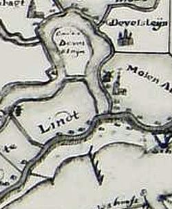 Molen 08948 Lindtse korenmolen (Zwijndrecht), links de Lindtse Korenmolen en rechts de Lindense Watermolen | Database Nederlandse molens