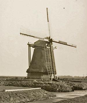 Molen 02953 Polder Sibada / Polder 354 (Oosterend/ Easterein), Foto: nn. coll. DHM | Database Nederlandse molens