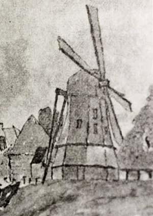 Molen 06914 v Korenmolen aan de Kerkvaart (Aarlanderveen), uitsnede | Database Nederlandse molens