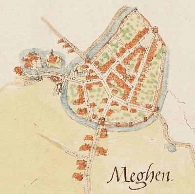 2, Molen 03138 a Blauwe Molen (Megen), Jacob van Deventer, ca. 1560 | Database Nederlandse molens