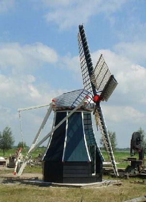 Molen 13622 De Jonge Leeuw (Uitgeest), Foto: nn. coll. DHM, opname van vóór de verplaatsing | Database Nederlandse molens