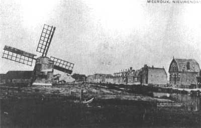 1, Molen 10181 (weidemolen) (Nieuwendam), Prentbriefkaart | Database Nederlandse molens