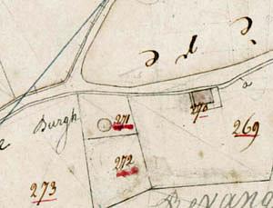Molen 13278 Molen van Haamstede (Burgh-Haamstede), fragment kadaster 1811-1831 | Database Nederlandse molens