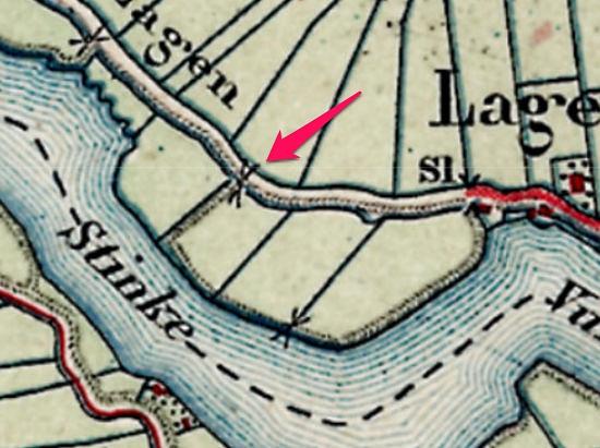 1, Molen 15843 Watermolen van Jan Snooij (Katwoude), Detail top. kaart 1878 | Database Nederlandse molens