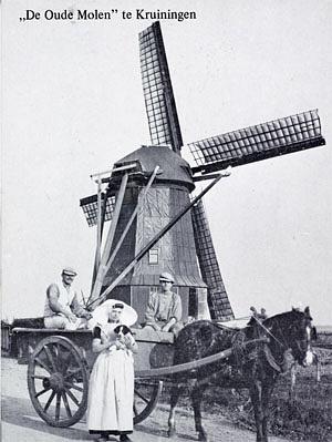 Molen 01651 De Oude Molen (Kruiningen), Ansichtkaart | Database Nederlandse molens