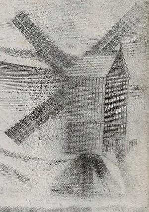 Molen 17470 1e molen van Philipus Schrieck (Middelburg), Pieter Bast, 1595, detail, volledige tekening zie dbnr. 17514 | Database Nederlandse molens