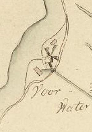 Molen 17905 Zevenhovensche Polder, Zevenhovenschemolen / Voordijksche Polder, Voordijkschemolen (Zevenhoven), Detail van onderstaande kaart | Database Nederlandse molens