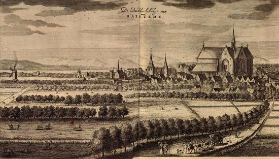 2, Molen 17381 Molen van Haamstede (Burgh-Haamstede), Prent: Mattheus Smallegange, ca. 1696 | Database Nederlandse molens