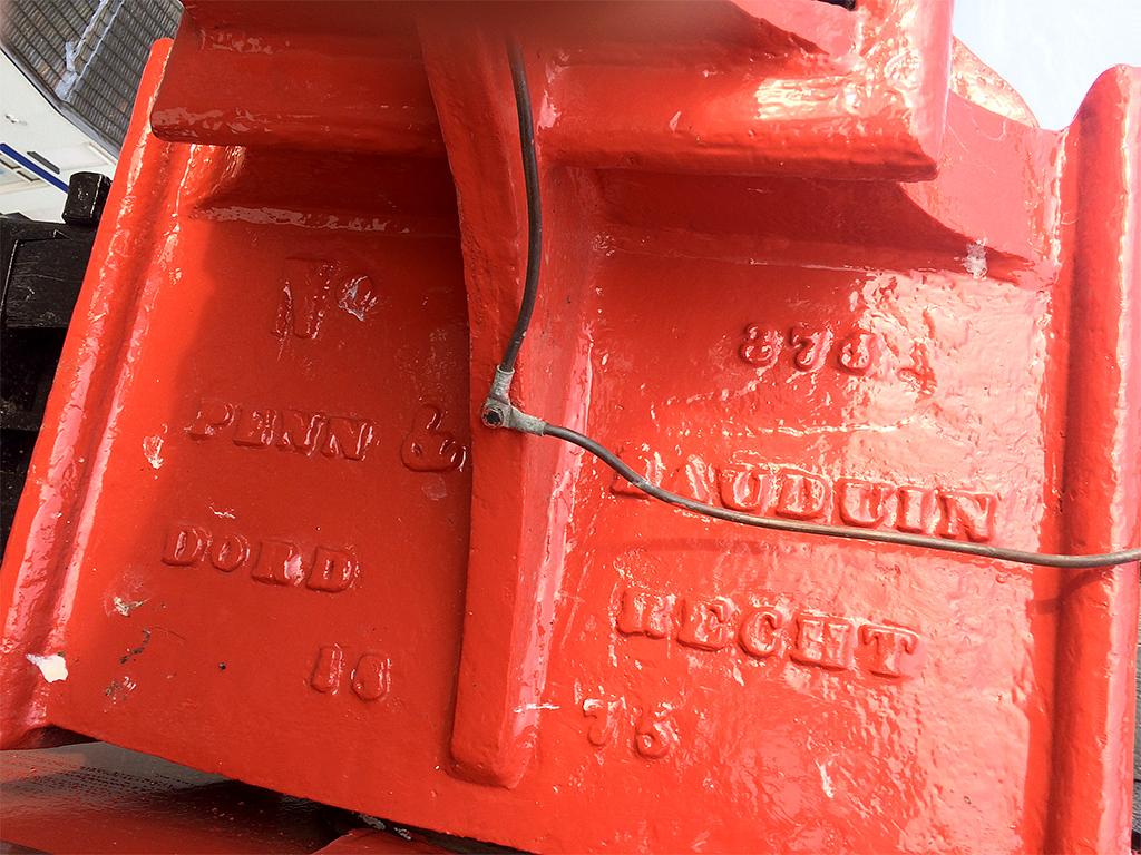 1, As 375, Penn & Bauduin, Twan Smits (16-11-2019)Bovenas identificatie op de askop. | Database Nederlandse molens