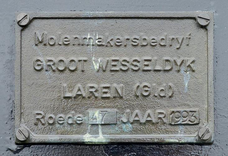 1, Roede 47, Groot Wesseldijk, Marcel van Nies (4-1-2020) | Database Nederlandse molens